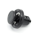Push Fit Plastic Rivet, 10mm Hole, 20mm Collar, Metal Insert- Short, Black - image 3