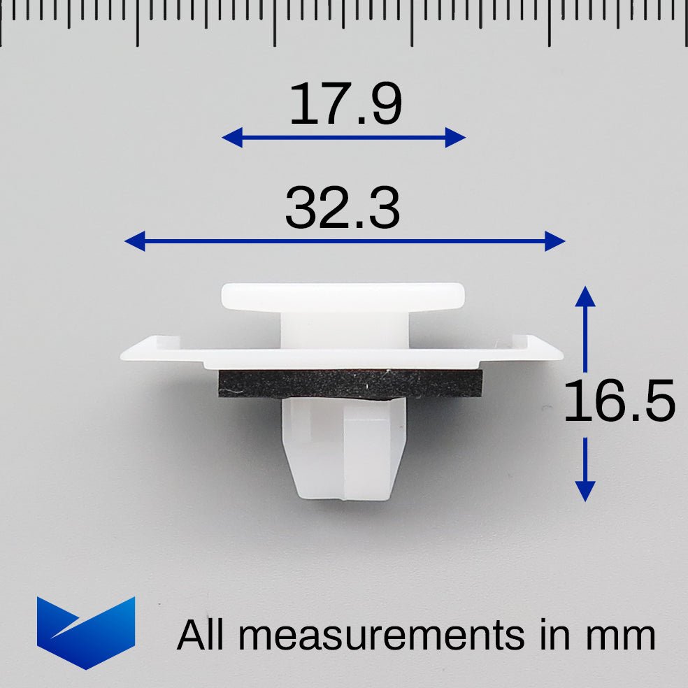 Exterior Moulding Clips, White - image 2