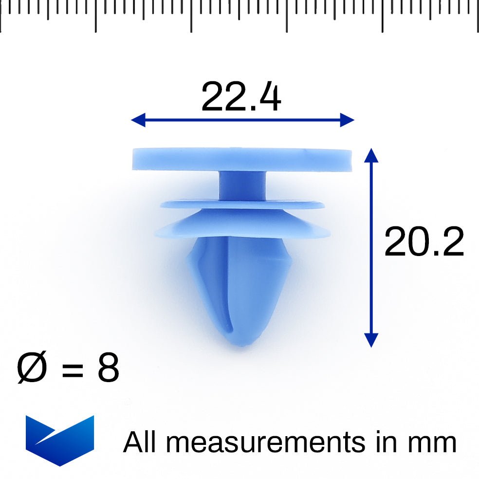 Moulding Clip, Blue - image 2