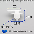 Exterior Moulding Clip - image 2