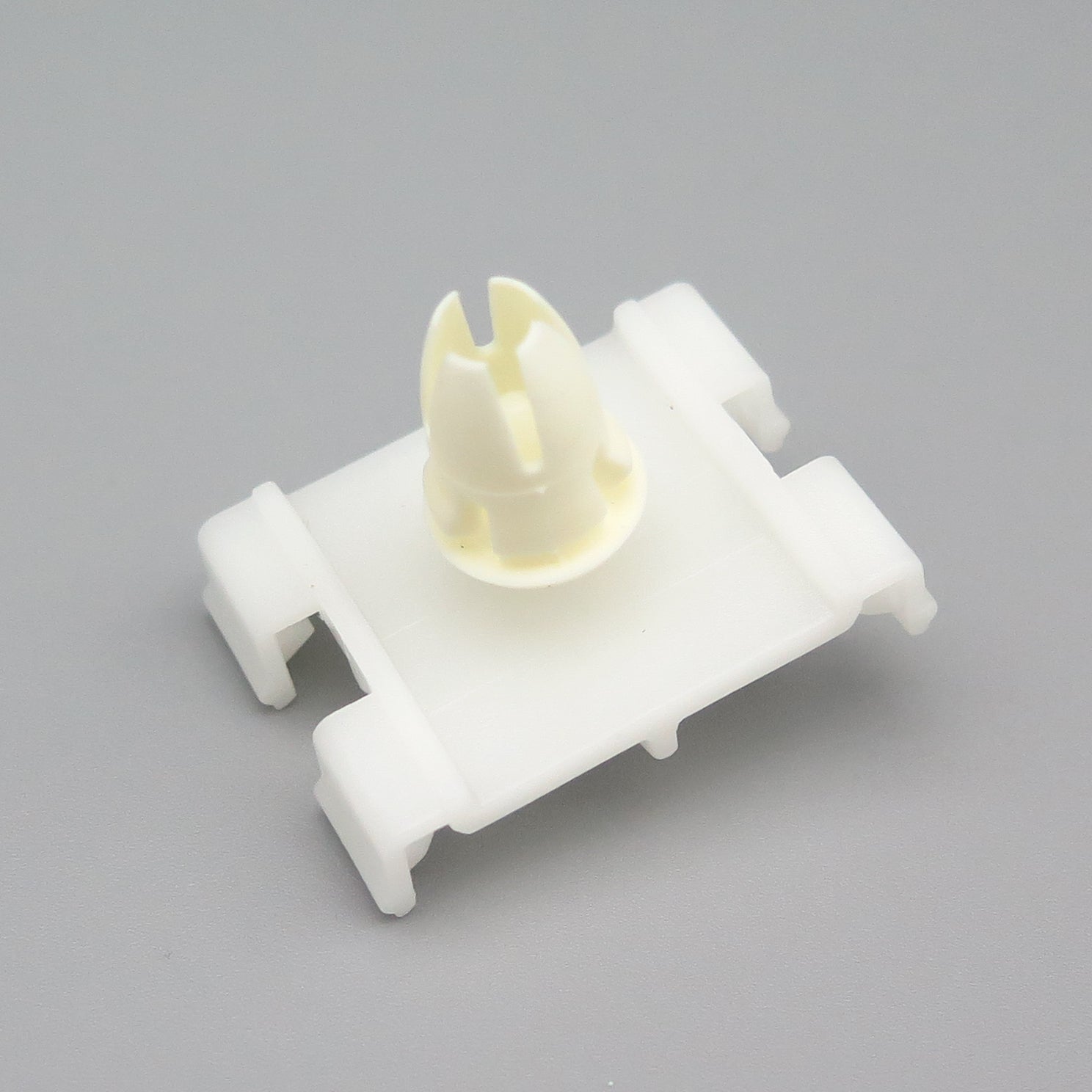 Side Moulding Clip, White with Grommet - image 3
