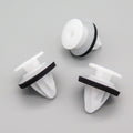 Trim Moulding Clip, White With Washer