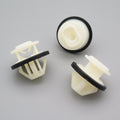 Mercedes-Benz Side Skirt & Moulding Clip, White with Washer