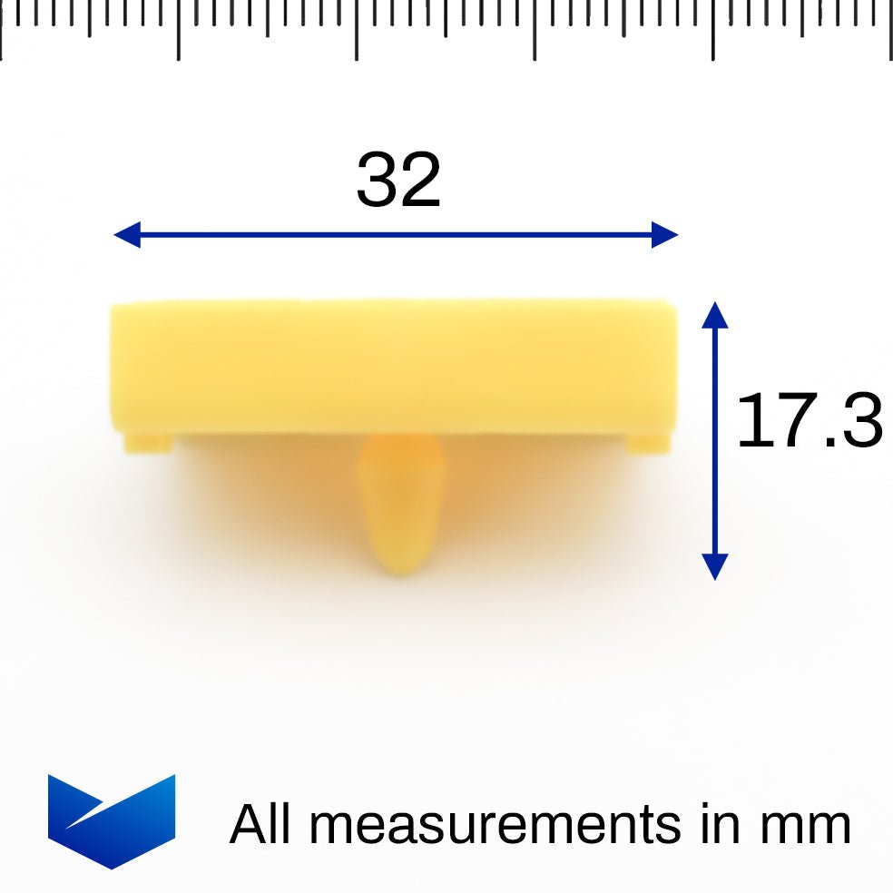 Side Skirt Clips, Yellow - image 2
