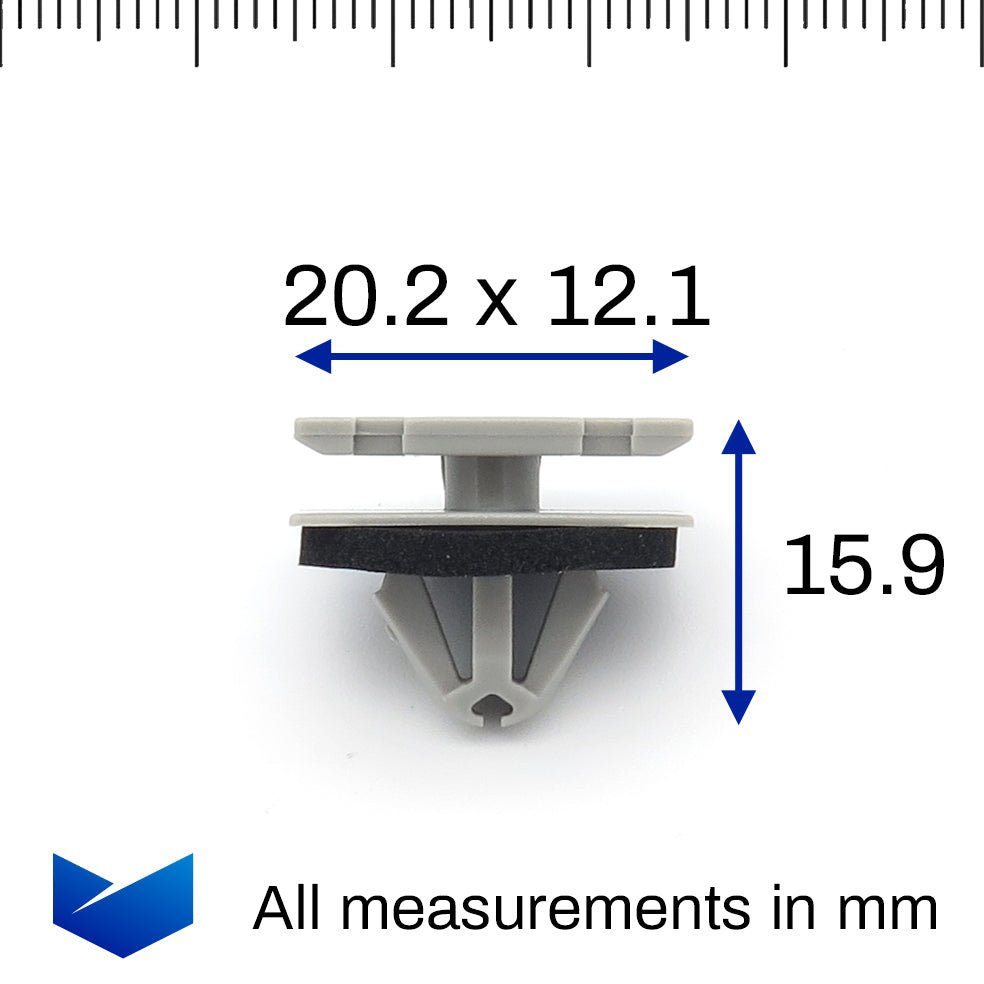 Moulding Clip, Grey - image 2