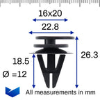 Side Moulding Clip - image 2