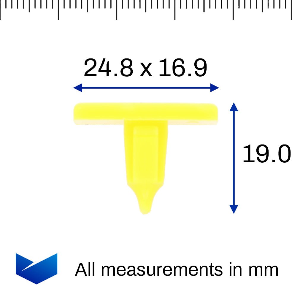 Screw Mount Clip, Yellow - image 2
