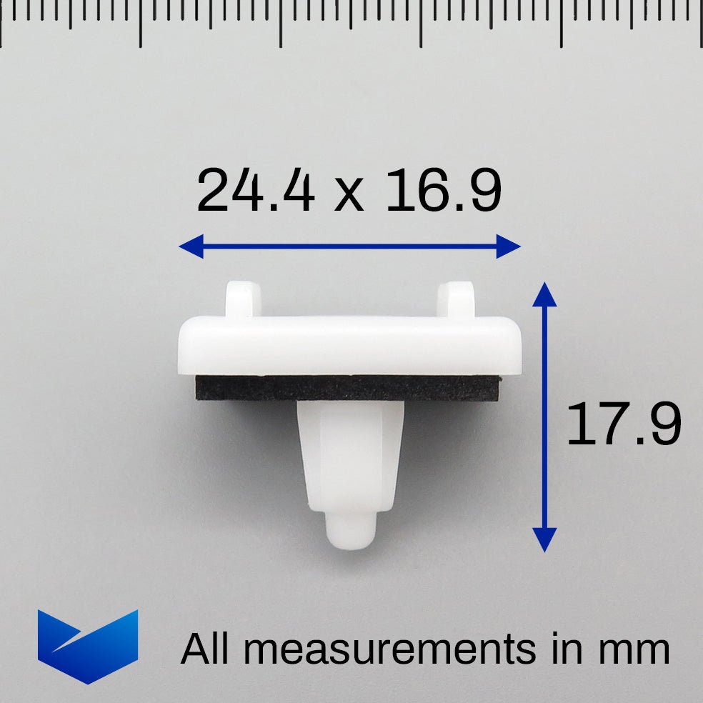 Moulding Clip, White with Seal - image 2