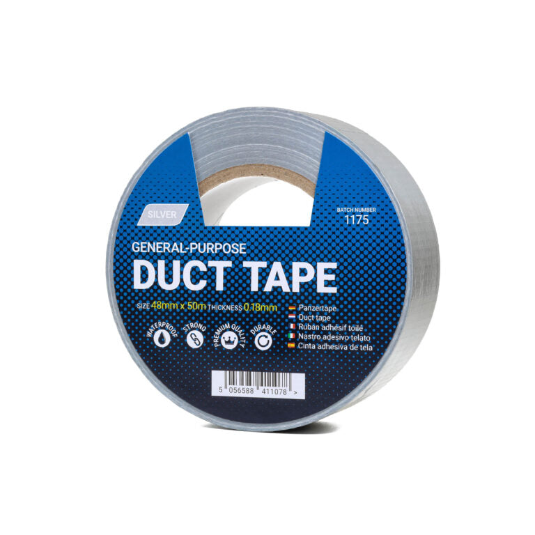 48mm x 50m Silver Duct Tape - 1 Roll