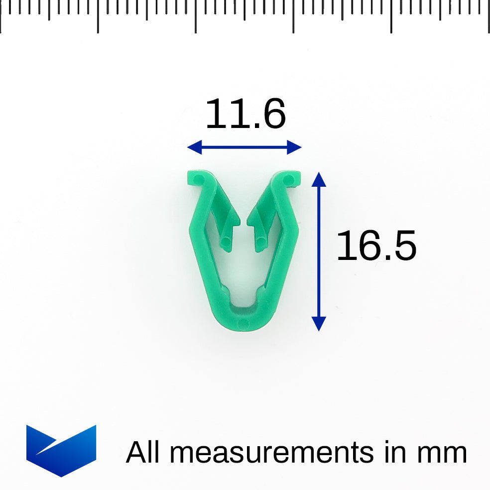 Snap Fit Moulding Clip, Green - image 2