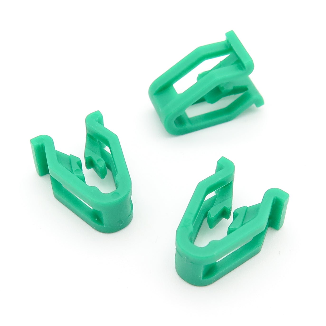 Snap Fit Moulding Clip, Green