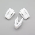 Snap Fit Trim Clip, White