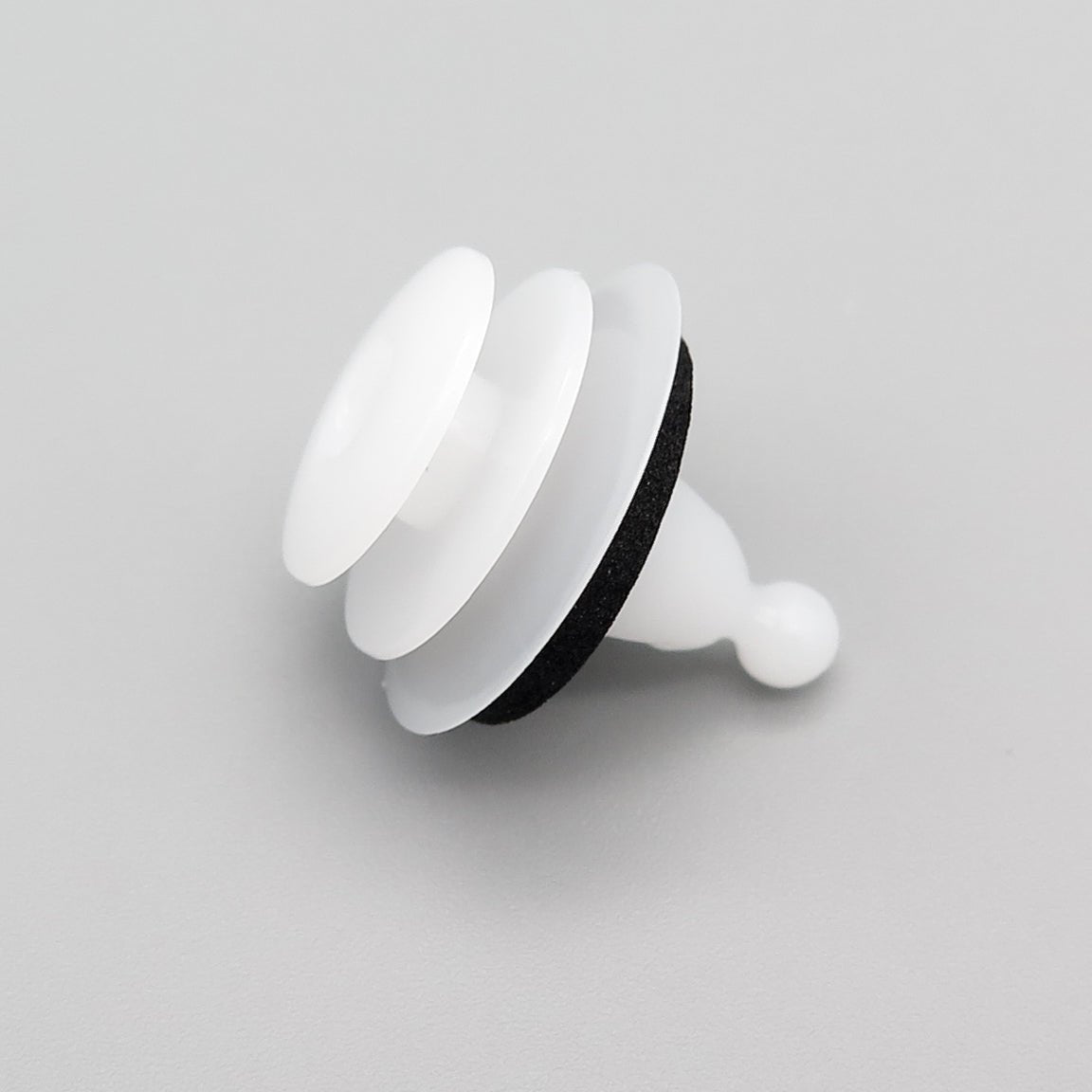 Exterior Moulding Clip, White with Washer - image 3