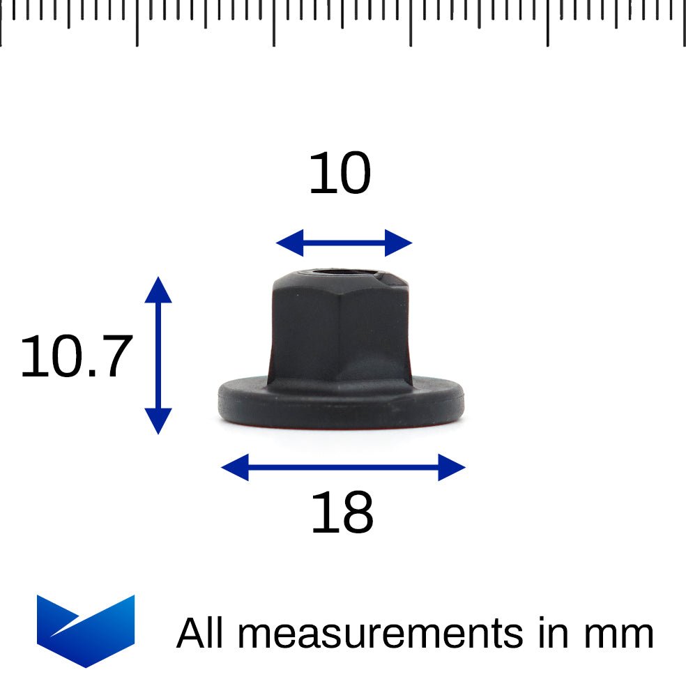 Plastic Nut, Black - image 2