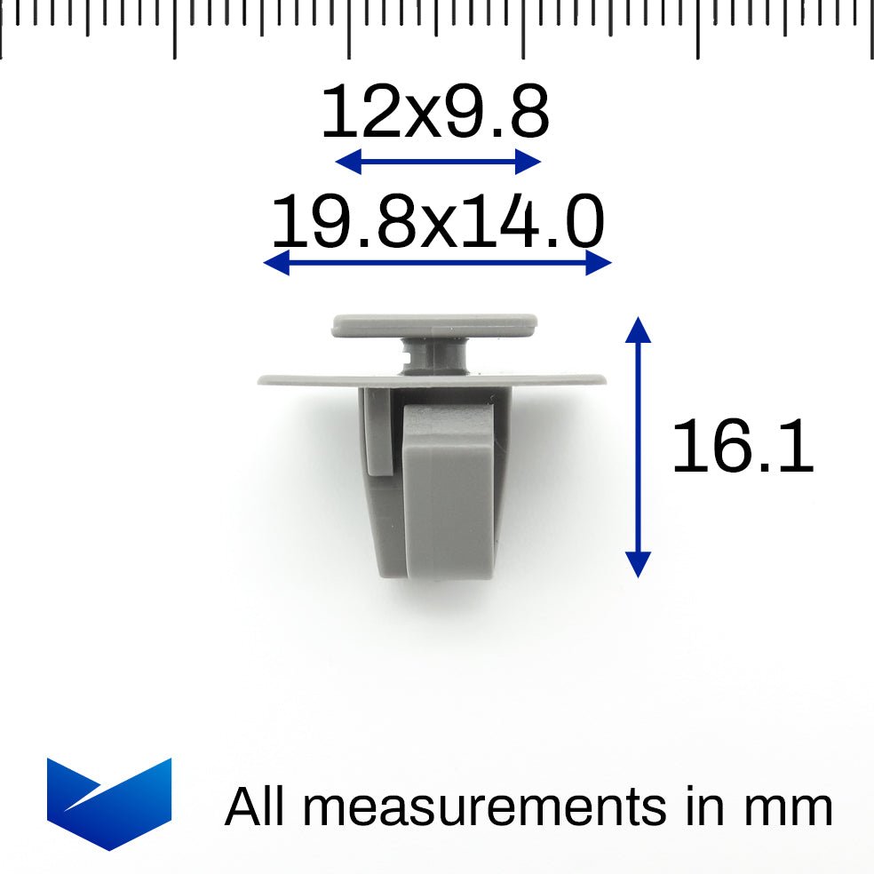 Moulding Clip, Grey, With Seal - image 2