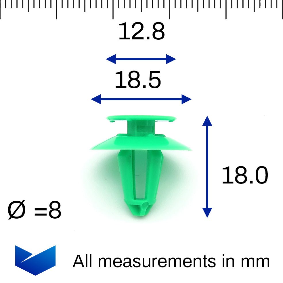 Trim Panel Clip, Green - image 2