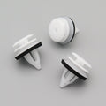 Plastic Trim & Moulding Clip, White, With Washer