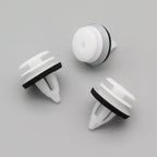 Plastic Trim & Moulding Clip, White, With Washer