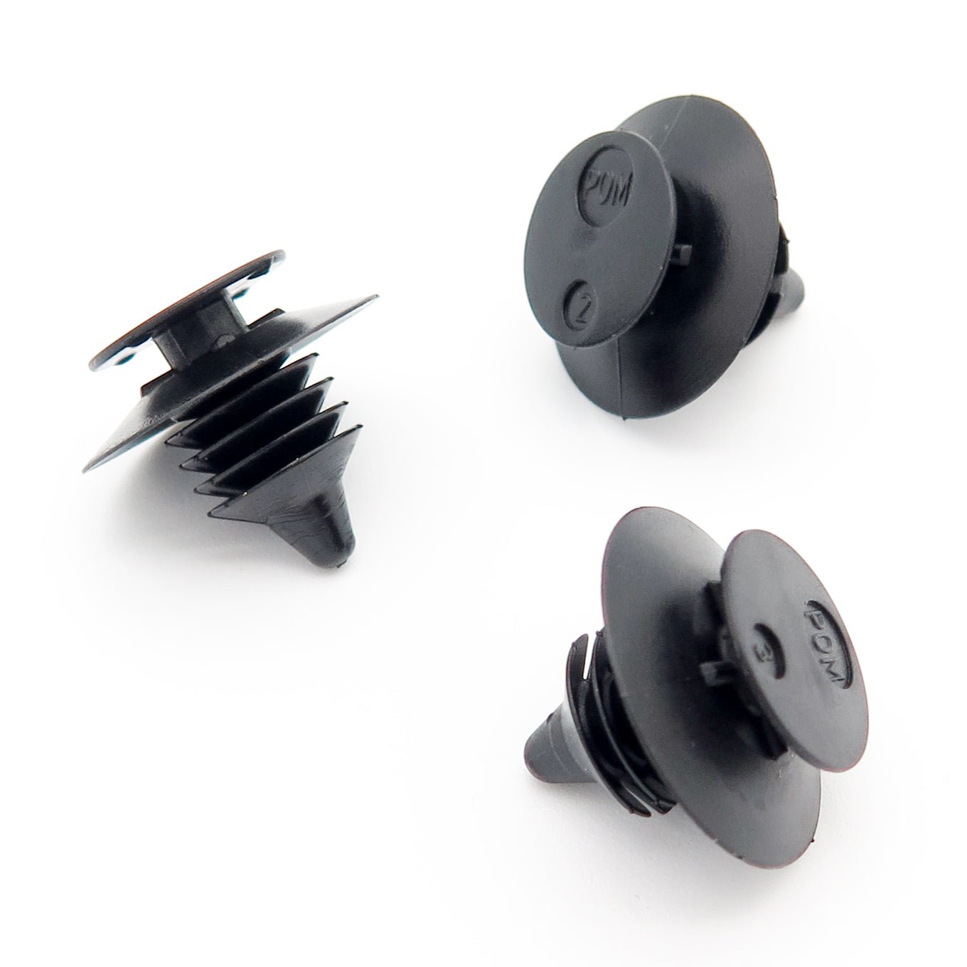 Interior Trim Panel Clip, Fir Tree Shaft, Black