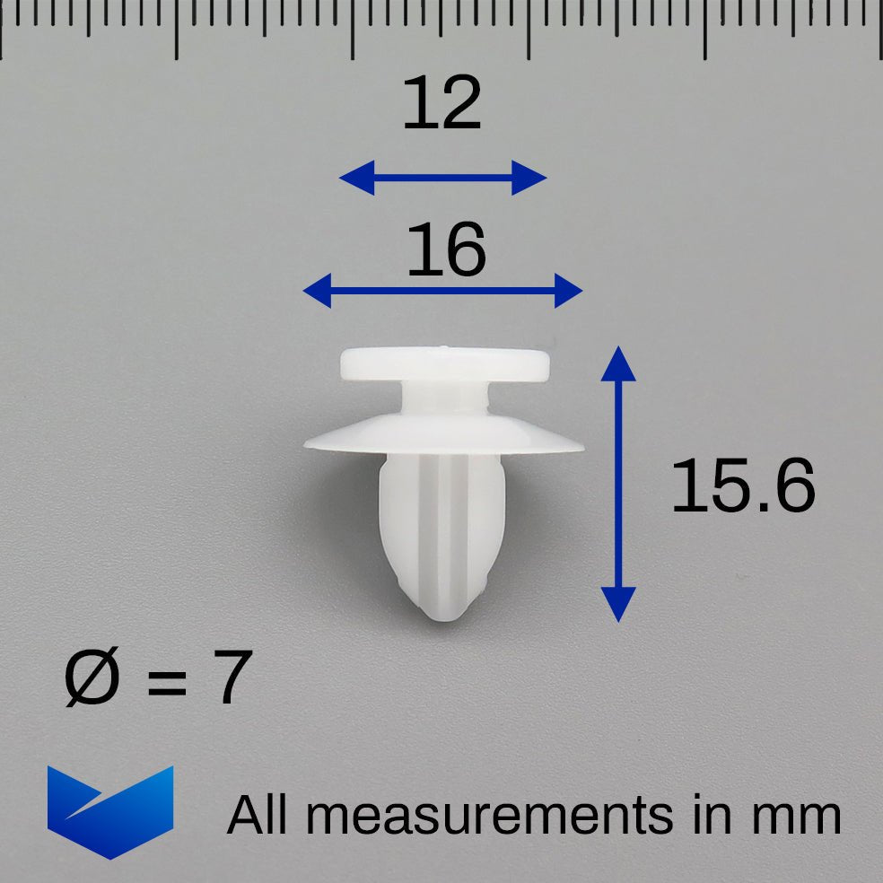 Trim Panel & Moulding Clip, White - image 2