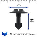 Plastic Heavy Duty Fastener for Protective Trim, Type A - image 2