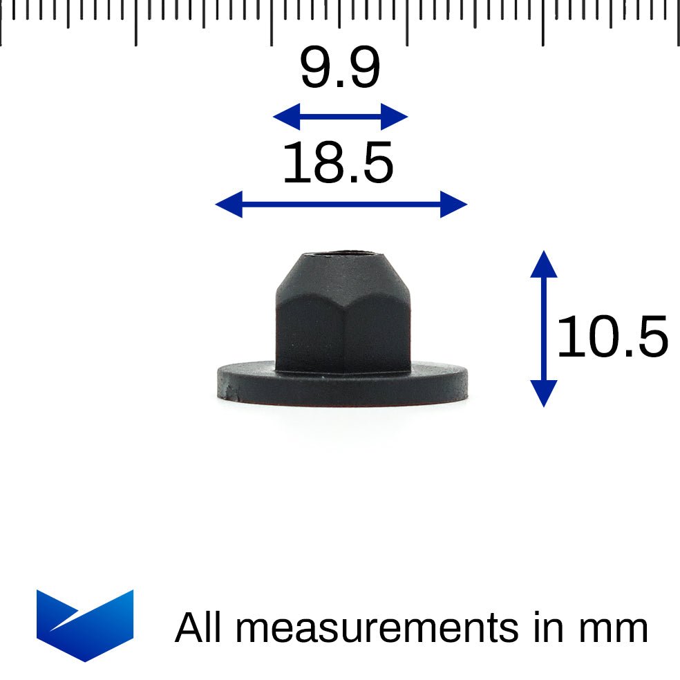 Plastic Nut, Black - image 2