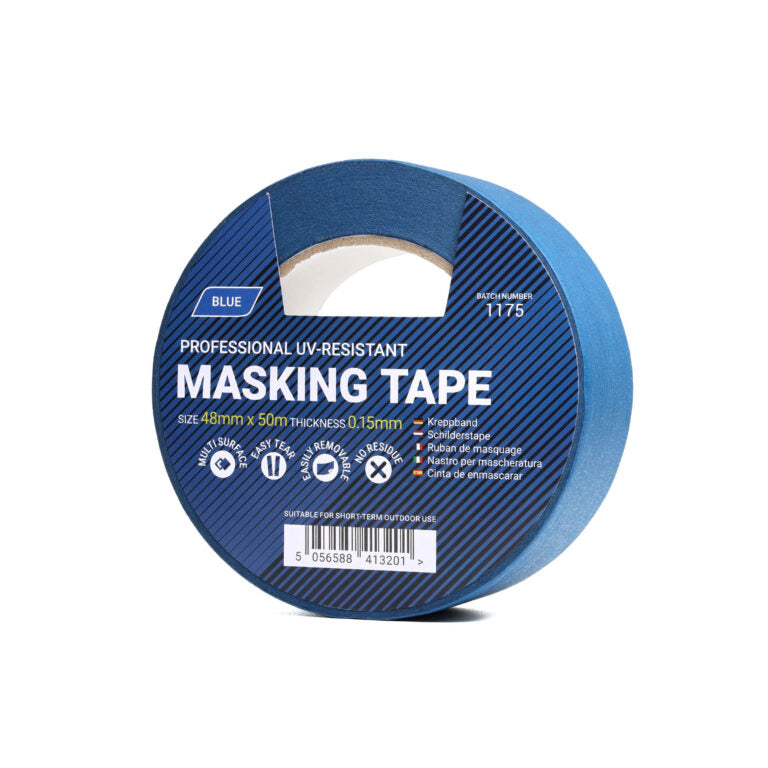 48mm x 50m Blue Masking Tape - 1 Roll