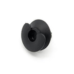 Interior Trim Clip, Black, with Crescent Head - image 3