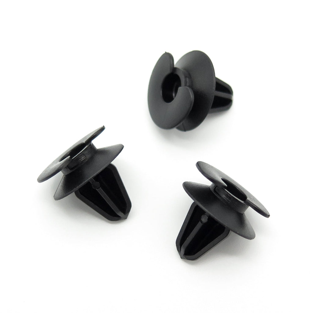 Interior Trim Clip, Black, with Crescent Head
