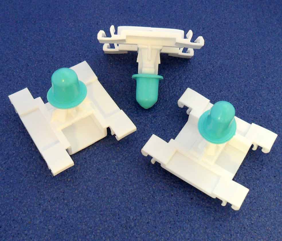 Exterior Door Moulding Clip, With Rubber Grommet, Long Type