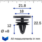 Plastic Fastener, Interior Trim Clip - image 2