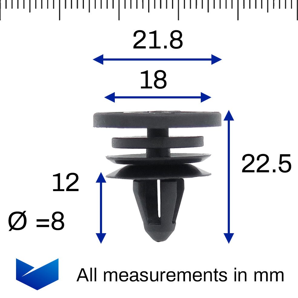 Plastic Fastener, Interior Trim Clip - image 2