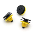 Plastic Trim & Moulding Clip, Black / Yellow