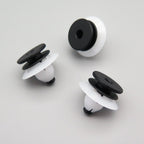 Plastic Fastener, Trim & Moulding Clip, Black and White