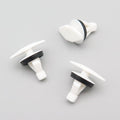 Weatherstrip Seal Clip, White with Rubber Seal
