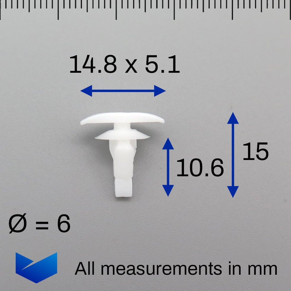 Plastic Clip for Rubber Weatherstrip Seals - image 2