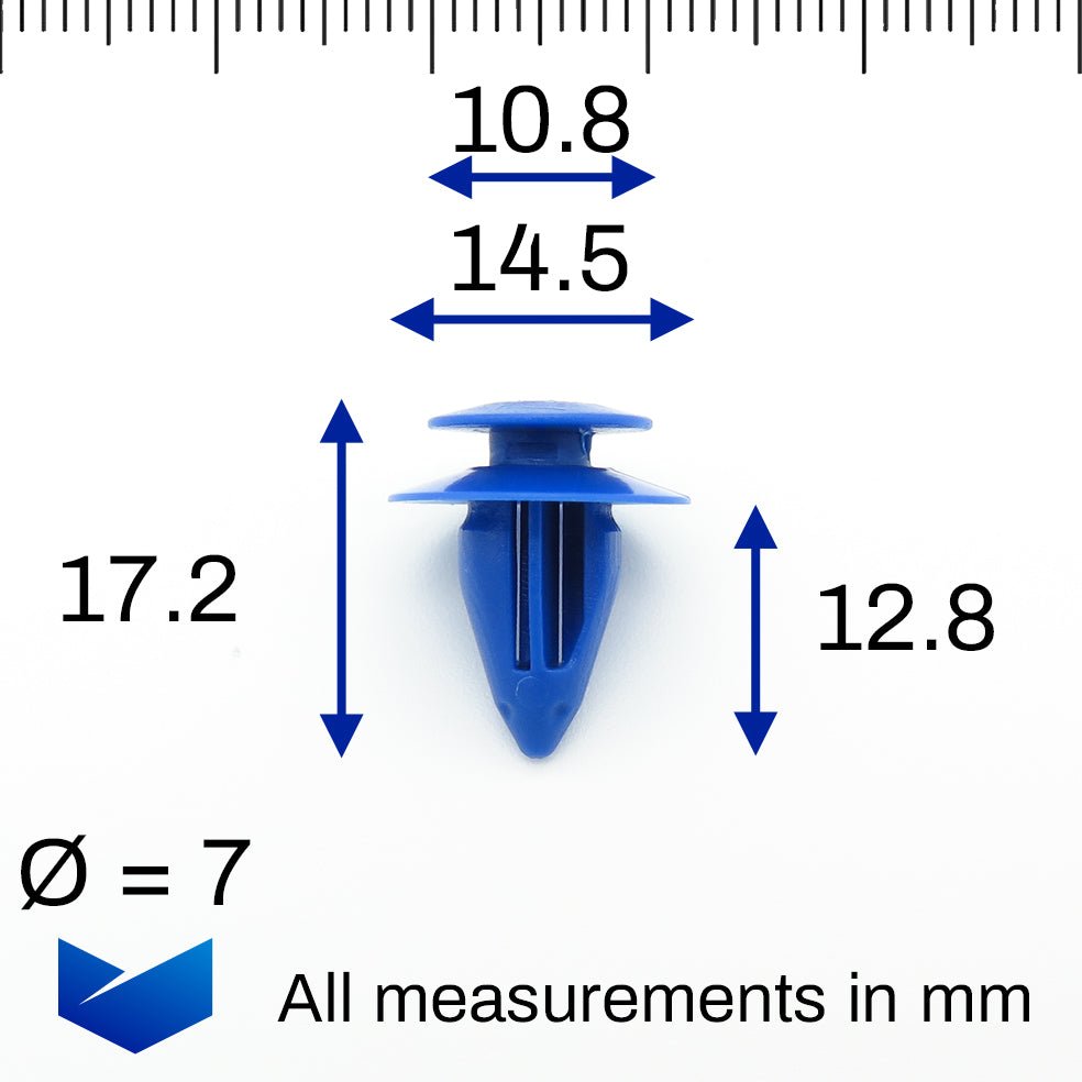 Trim Moulding Clip, Blue - image 2