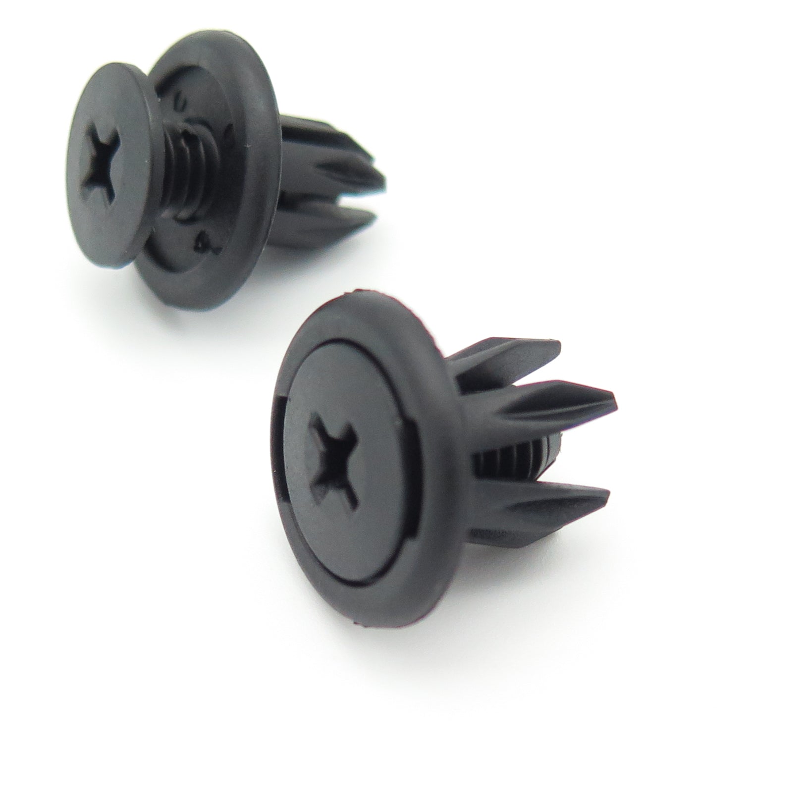 Screw Fit Plastic Rivet, 10mm Hole, 20mm Collar, Black - image 3