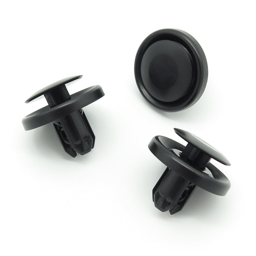Push Fit Plastic Rivet, 8mm Hole, Black