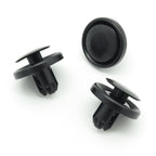 Push Fit Plastic Rivet, 8mm Hole, Black