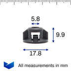 Plastic Nut, Black - image 2