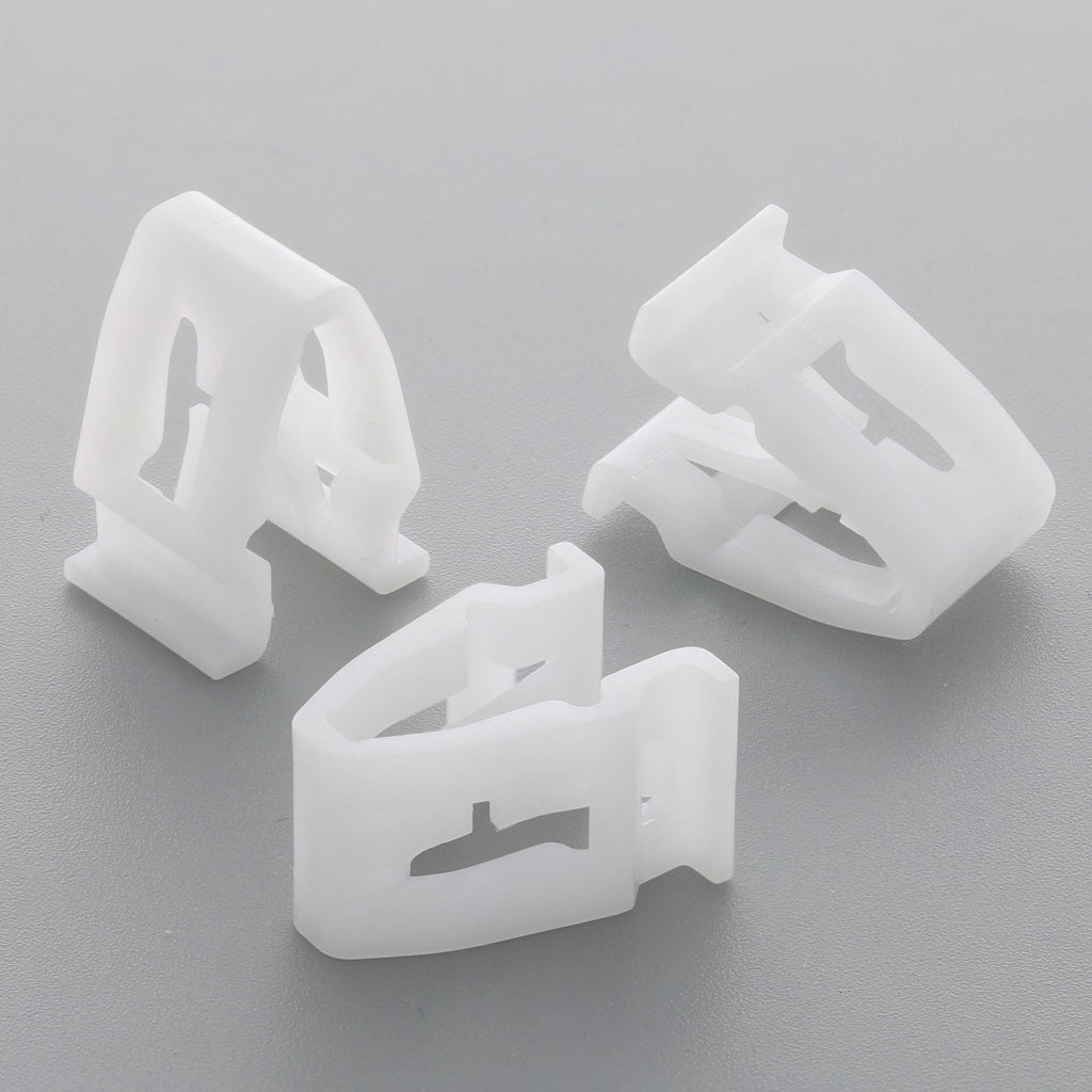 Snap Fit Plastic Clip, White