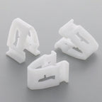 Snap Fit Plastic Clip, White