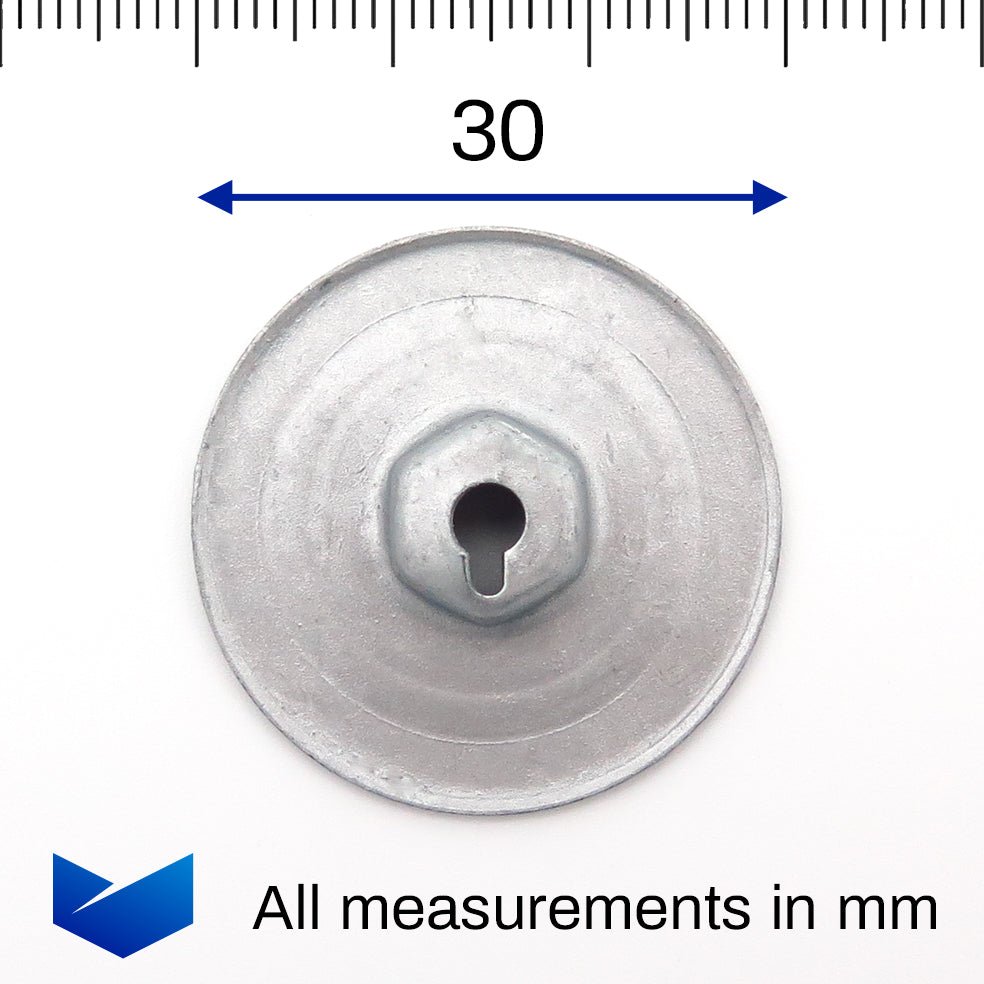 Metal Press Stud Washer/Nut - image 2