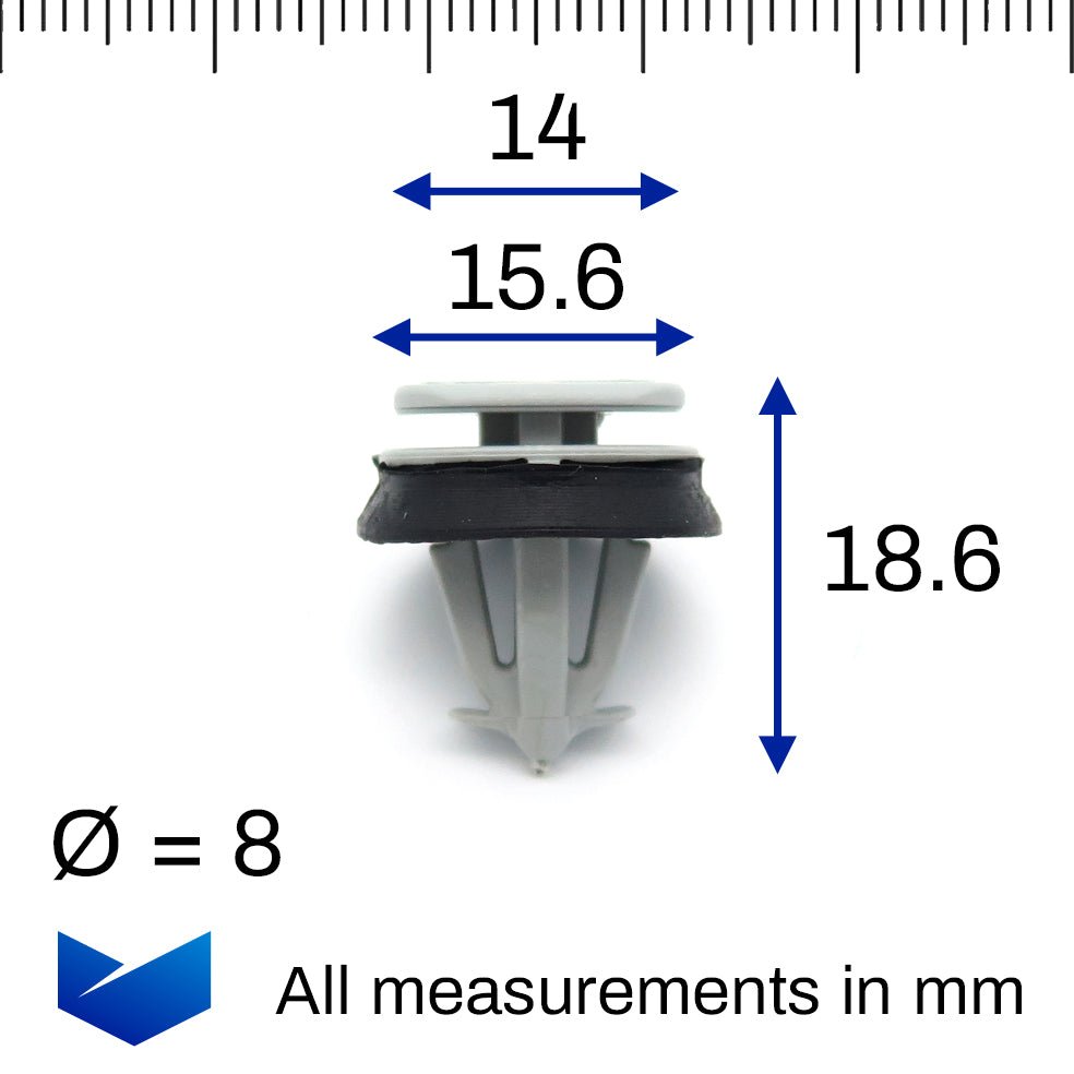 Exterior Trim Moulding Clip, Grey - image 2
