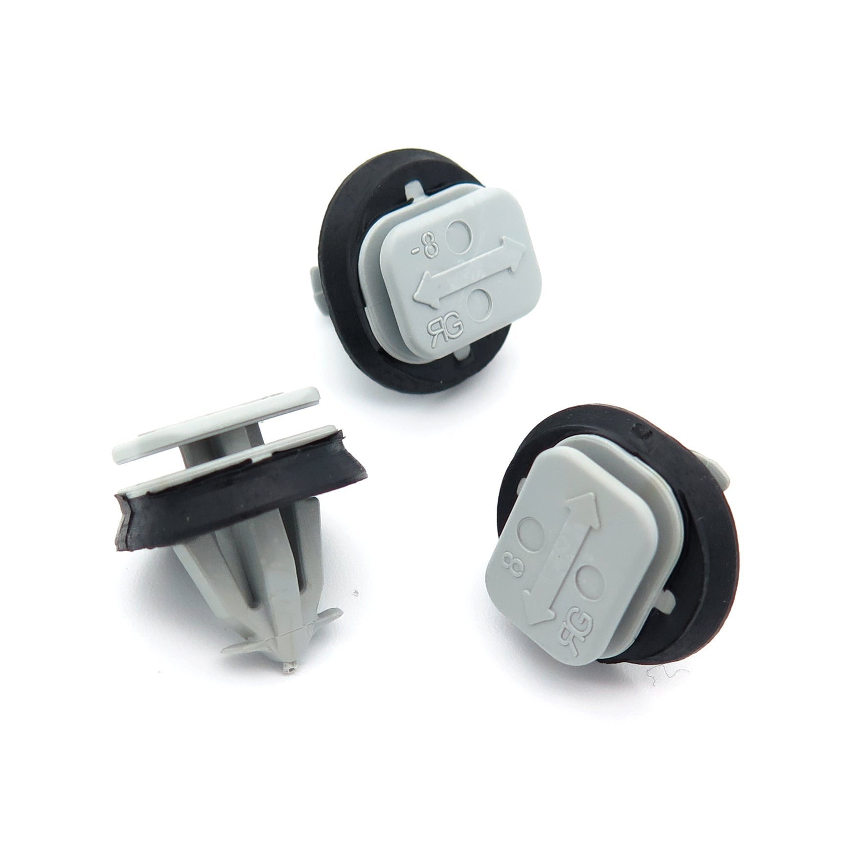 Exterior Trim Moulding Clip, Grey