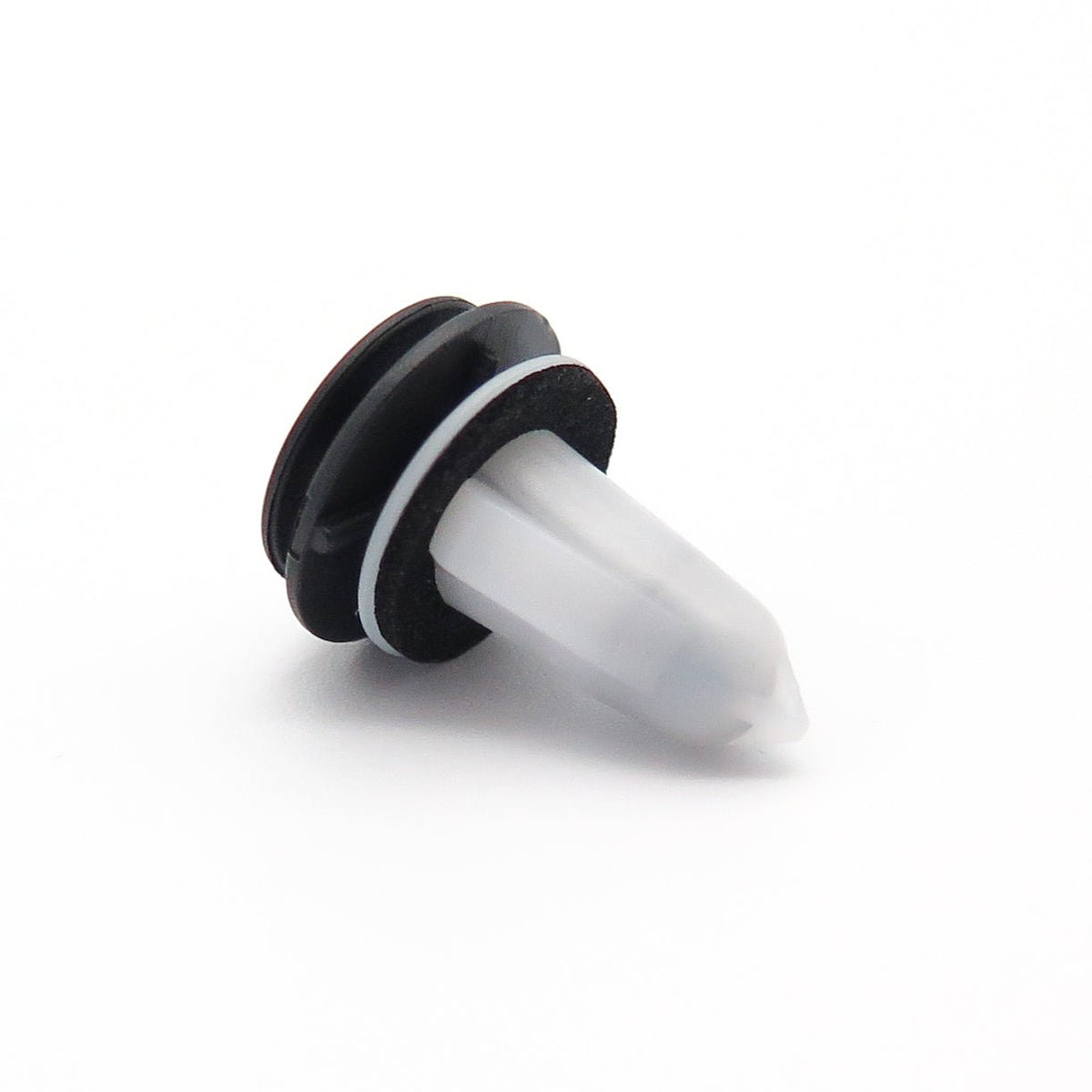 Trim Panel Clip, Black with White Insert - image 3