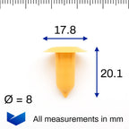 Insert Clip, Yellow - image 2