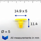 Weatherstrip Rubber Strip Clips - image 2
